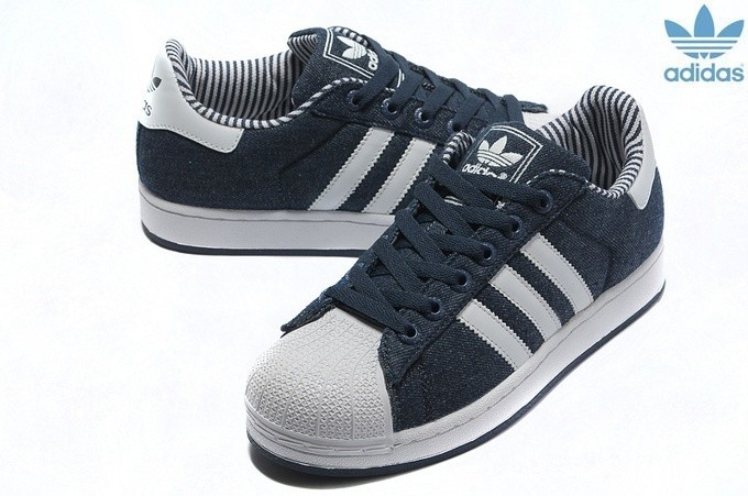 adidas superstar bleu marine pas cher